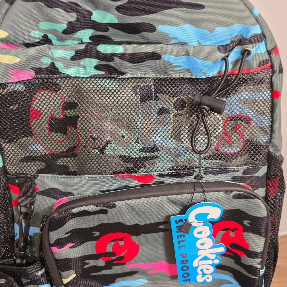 Cookies Escobar Smell Proof Backpack, Green Camo NWT